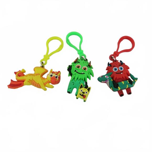 Lot of 3 American Heart Association Kids Heart Challenge Keychains - Picture 1 of 5